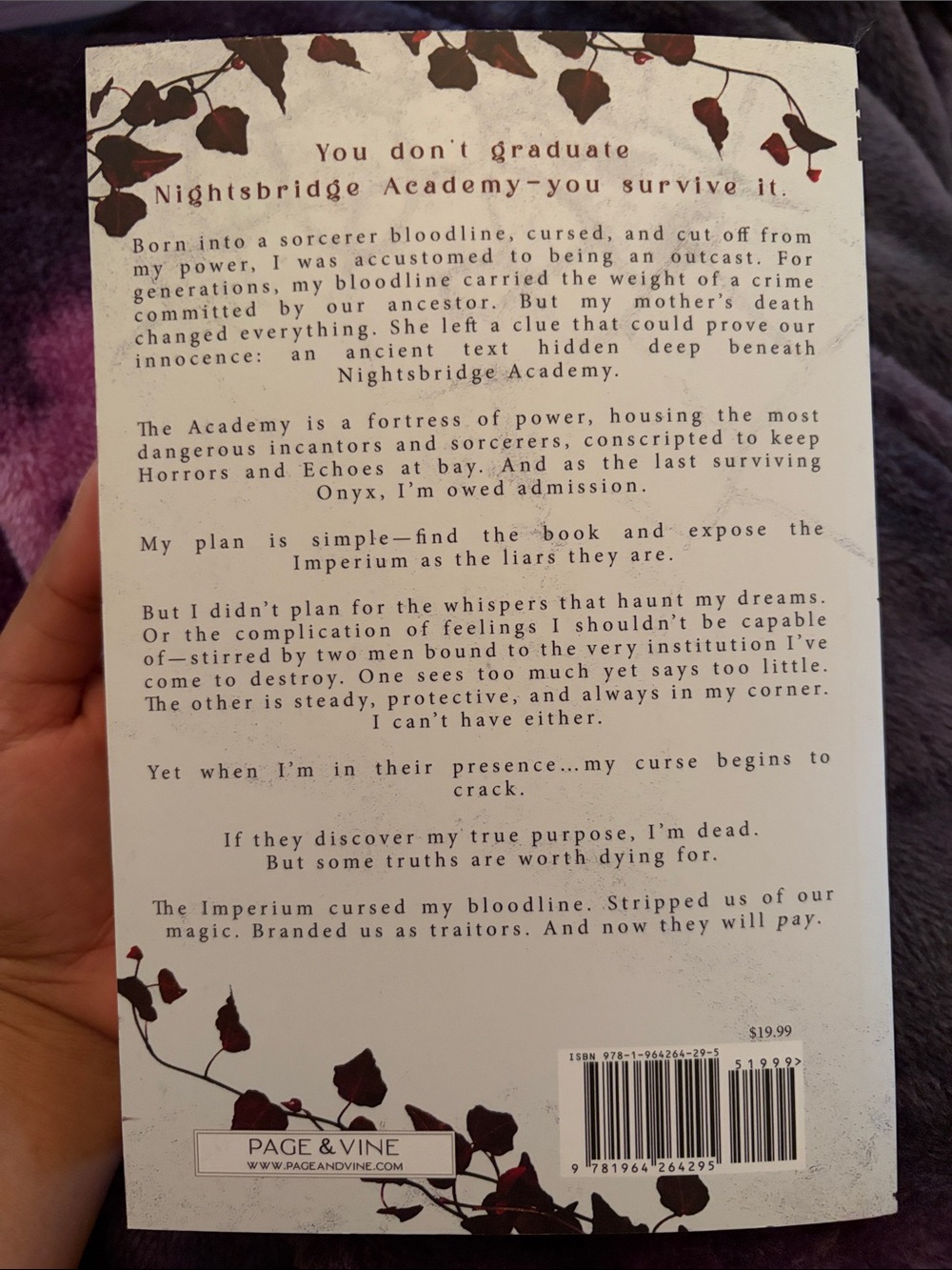 Target Paperback Book with Black, White & Red Cover - Wicked Onyx Style - Picture 4 of 4